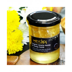 HEXAPI 德國原生有機洋槐花蜂巢蜜 (290克)