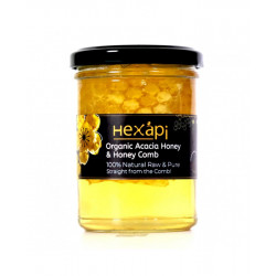 HEXAPI 德國原生有機洋槐花蜂巢蜜 (290克)