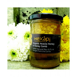 HEXAPI 德國原生有機洋槐花蜂巢蜜 (290克)