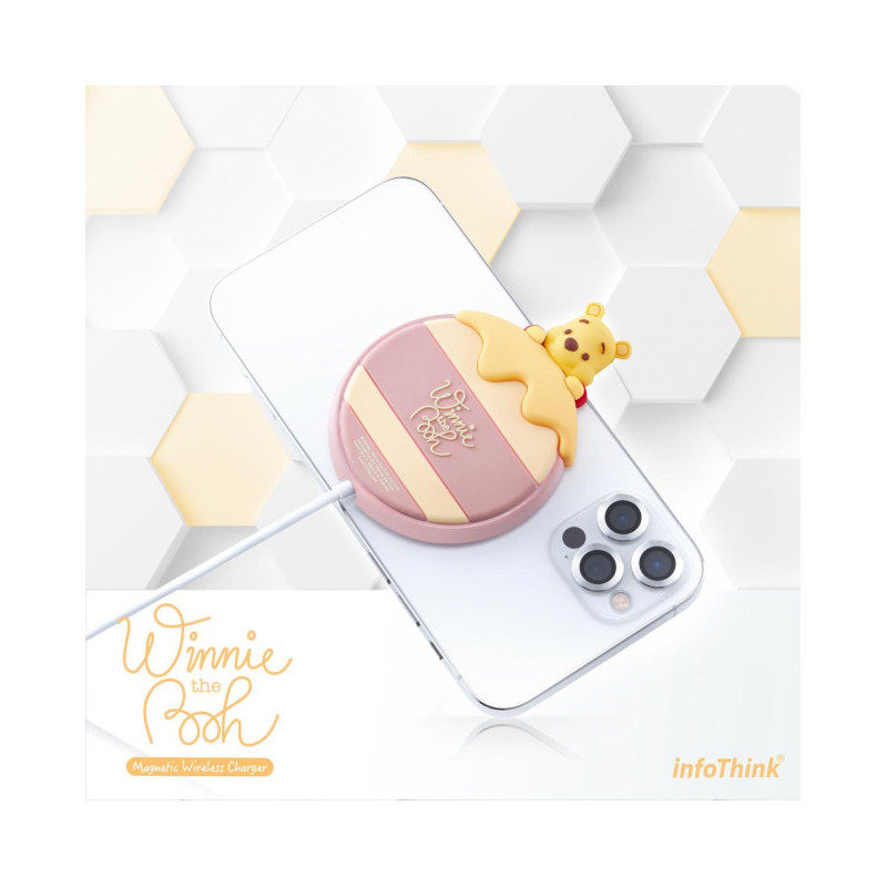 INFOTHINK 小熊維尼系列磁吸無線充電盤