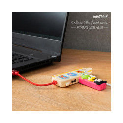 INFOTHINK 小熊維尼系列飛機造型USB集線器