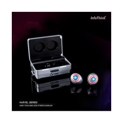 INFOTHINK 漫威系列LES HÉROS真無線藍牙耳機- 美國隊長