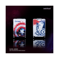 INFOTHINK 漫威系列LES HÉROS真無線藍牙耳機- 美國隊長